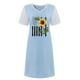 thumbnail image 4 of Día de la Independencia Vestido casual sexy de verano para mujer Estampado floral Manga corta Estampado floral Vestido con cuello en V Pompotops  ghjkhdj16458, 4 of 5