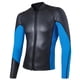 thumbnail image 2 of Traje de Neopreno de Mujeres con Cremallera Protección UV Elástico Ligero para Natación Pesca Remo - L Negro y azul l Macarena Traje de neopreno para mujer, 2 of 8