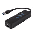 thumbnail image 2 of axGear Gigabit Ethernet Adapter RJ45 LAN USB 3.0 Hub 3 Ports For PC Computer Laptop, 2 of 7
