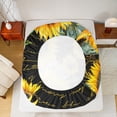 thumbnail image 5 of Homewish Teenagers Rustic Sunflowers 4 Pieces Queen Sheet Sets,Chic Floral Flowers Ultra Soft Flat Sheet,Vintage Farmhouse Cabin Blossoms Queen Fitted Sheet,Luxury Bedroom Decor, 5 of 7