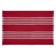 thumbnail image 4 of Arendal Red Stripe Placemat Set of 2 Fringed 13x19, 4 of 4