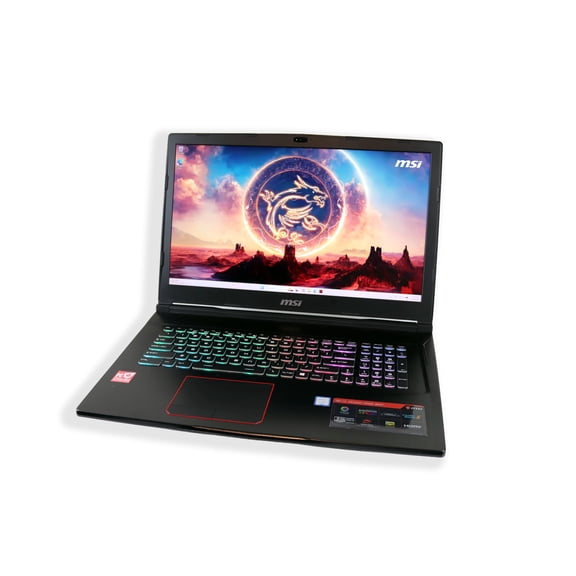 Pre-Owned MSI GE73 17.3" FHD 120Hz Gaming Laptop, Intel Core i7-8750H, 16GB DDR4, 256GB SSD, 1TB HDD, 8GB NVIDIA GeForce GTX 1070