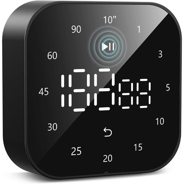 Temporizador de Cocina Digital, Temporizador Magnético de Cuenta Regresiva de 10 S/1/3/5/10/15/20/25/30/45/60/90 Minutos, Temporizador Pomodoro de Cuenta Ascendente de 199 Minutos