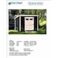 thumbnail image 2 of 6' x 10' Deluxe Shed Plans, Modern Roof Style Design # D0610M, Material List and Step By Step Included, 2 of 4