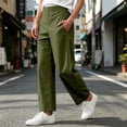 thumbnail image 6 of SeekIslan Women's Pull On Wide Leg Pants High Waisted Straight Pants with Pockets for Casual Daily Wear, 6 of 8