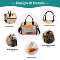 thumbnail image 3 of FORMRS Insulated Lunch Bag for Work School Unisex Large Capacity Cooler with Shoulder Strap, Goldfish, 3 of 6