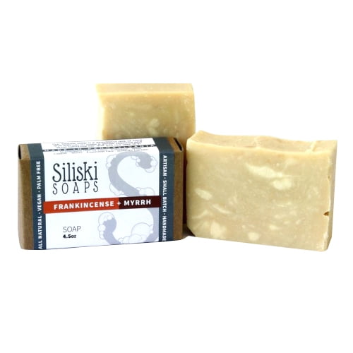 Siliski Soaps Savon en Barre Encens & Myrrhe, 4.5 Oz