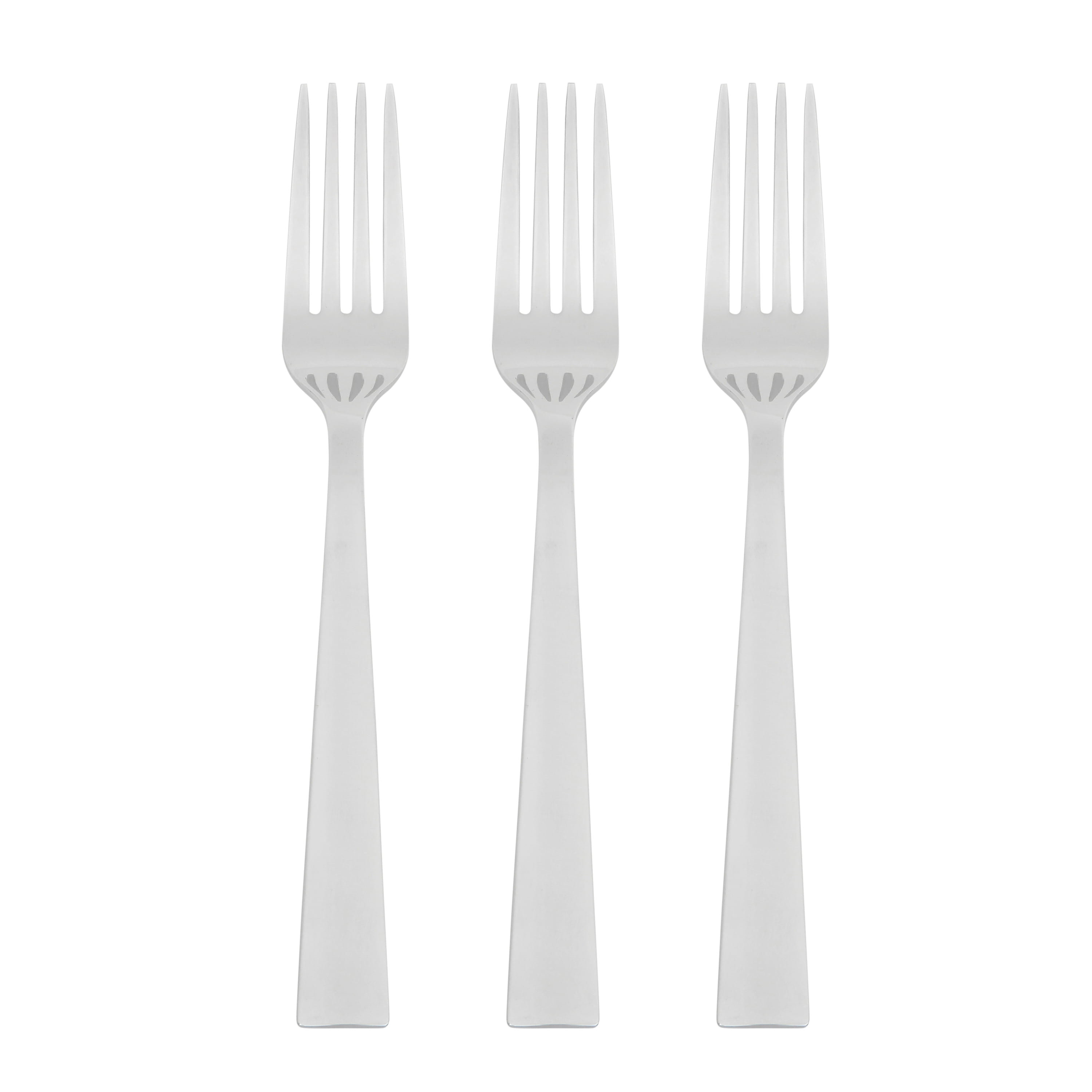 Mainstays Chiazza Stainless Steel Dinner Fork, 3 Piece Set, Silver