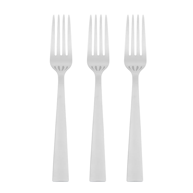 Mainstays Chiazza Stainless Steel Everyday Dinner Fork, 3 Piece