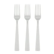 Mainstays Chiazza Stainless Steel Everyday Dinner Fork, 3 Piece Set, Silver