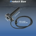 thumbnail image 4 of 7/8" 22mm Throttle Handle Kit Twist Throttle Grips Cable Replacement for Sur-Ron Light Bee X/S L1E for Segway X160 X260 for E-Ride Pro S SS 1.0 2.0 Black Carbon Fiber, 4 of 7