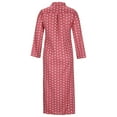 thumbnail image 5 of Meichang Dresses for Women Long Sleeve Collar Button Down Maxi Shirt Dresses Trendy Polka Dot Print Long Beach Dresses with Pockets Pink L, 5 of 8