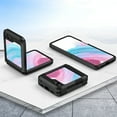 thumbnail image 6 of Allytech Galaxy Z Flip 5 5G Case, 2023 Upgrade Rugged Military Grade Protection Shockproof Hinge Protection Anti-Scratch Bumper Phone Case Cover for Samsung Galaxy Z Flip 5 - Black, 6 of 6