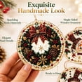 thumbnail image 3 of 6Pcs Christmas Wooden Ornaments DIY Pearl Diamond Painting Kit, Handmade Xmas Tree Decor for Holiday Craft Projects 08, 3 of 6