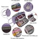 thumbnail image 4 of Estuche de gran capacidad para lápices, estuche multifuncional de lona para lápices, organizador duradero de papelería, estuche para lápices, estuche para cosméticos para niñas (morado), 4 of 5