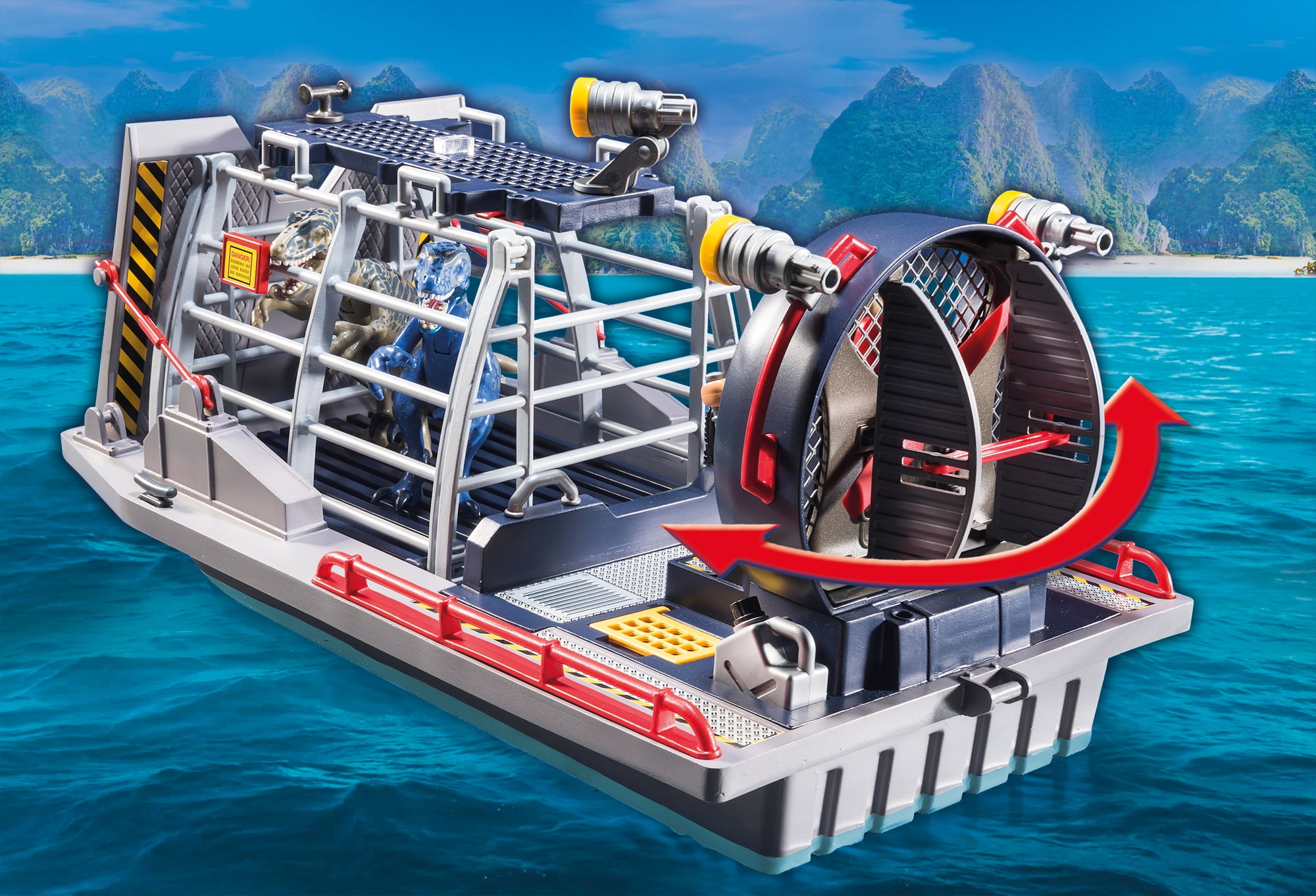 playmobil dinosaur boat