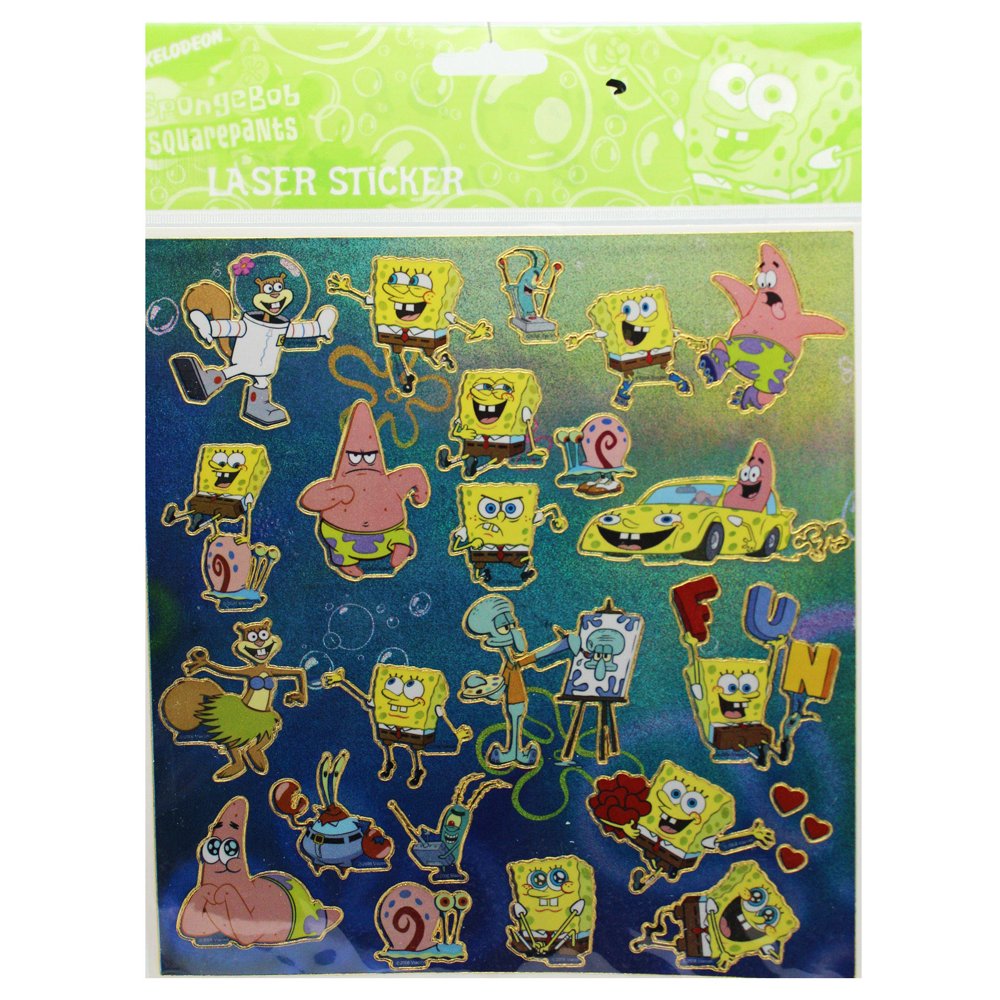 Spongebob Squarepants Assorted Characters Sticker Set (24 Stickers