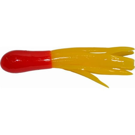 1.5 in. Crappie Tube Red & Yellow - 10 Per Bag