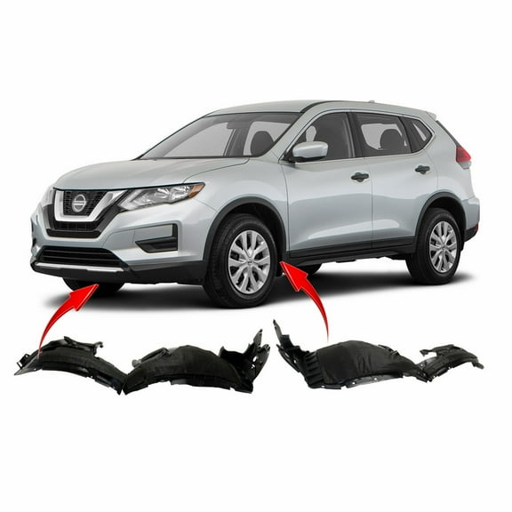 DCP Set of 2 Fender Liners for Nissan Rogue 2017-2019 NI1248158 NI1249158 638417FA0A