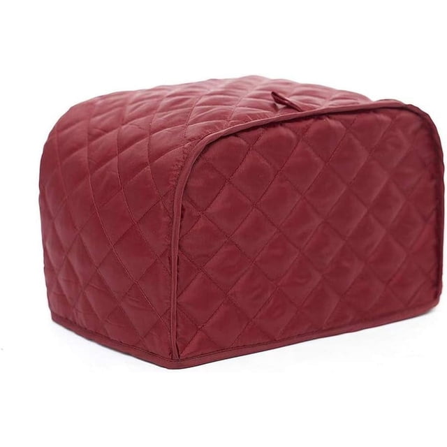 4 Slice Toaster Cover, Kitchen Small Appliance Cover Fingerprint and Greasy Protection, Machine Washable Polyester Toaster Dustproof Cover