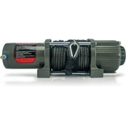 Powersports Recovery Winch Compatible with UTV/ATV | Synthetic Rope & Hawse Fairlead Included | 4500 lb. Max Line Pull | 166:1 Gear Ration | Manual External Clutch | Low Profile | ORWORKS