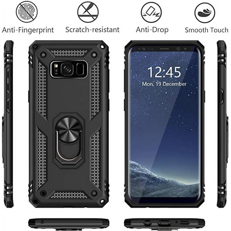 Samsung Galaxy S8 mobile phone case, military grade shockproof cover pass, 15 foot drop test protective cover, with magnetic support and vehicle Samsung Galaxy S8 mobile phone case, military grade shockproof cover pass, 15 foot drop test protective cover, with magnetic support and vehicle