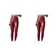 thumbnail image 3 of Mallas de cuero Minnieouse para mujer pantalones pitillo de Yoga cintura alta color Rojo 2XL 2piezas, 3 of 6