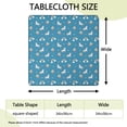 thumbnail image 2 of Blue Cartoon Unicorn Rainbow Cloud Star Balloon Square Fitted Tablecloth with Elastic Edge,Square Table Cover,Washable Elastic Table Cover for Home Kitchen Party Decor 34"x34", 2 of 6