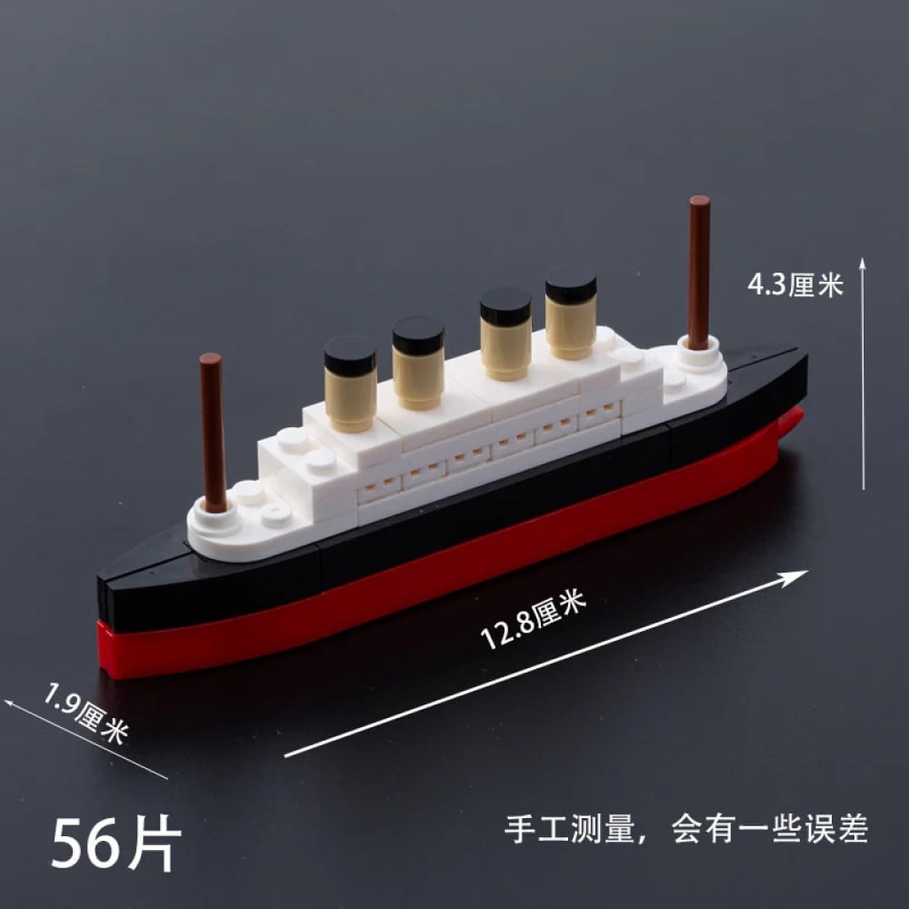 Titanic Cruise Ship Model Building MOC Blocks Bricks Boat Kit Construcrion Sets Children Assemble Toys