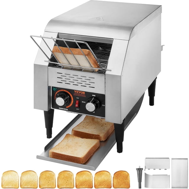 Tostadora transportadora VEVOR Commercial 150 rebanadas 1340 W 110 V