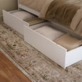 thumbnail image 4 of AFI Madison King Wood Platform Bed with Matching Footboard and Storage Drawers, White, 4 of 21