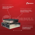 thumbnail image 4 of Máquina Mini Hotcakes eléctrica  para 25 Piezas Shorbull Placas Antiadherentes Control Temperatura, 4 of 9