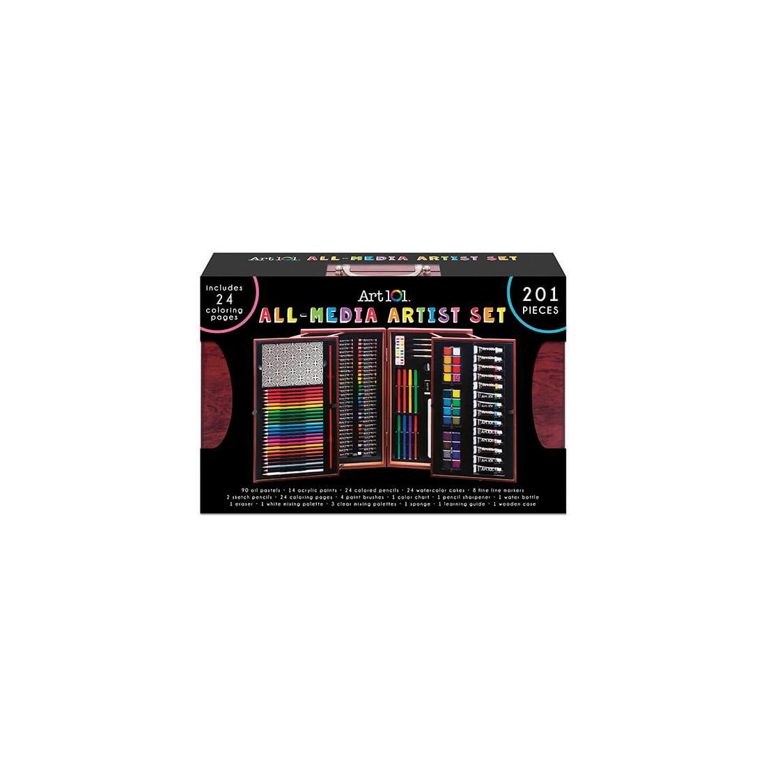 Art 101 Deluxe 201Pc. Art Set in Wooden Case,set