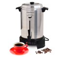 thumbnail image 1 of West Bend 13500 Coffee Urn Commercial Highly-Polished Aluminum NSF Approved Features Automatic Temperature Control Large Capacity with Fast Brewing and Easy Clean Up, 55-Cup, Silver, 1 of 4