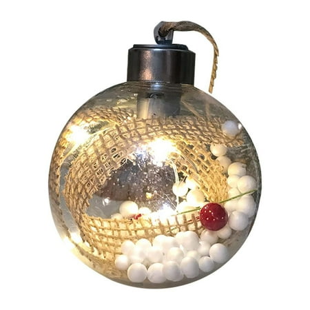 

Christmas Decorations Glowing Plastic Christmas Balls Christmas Pendants