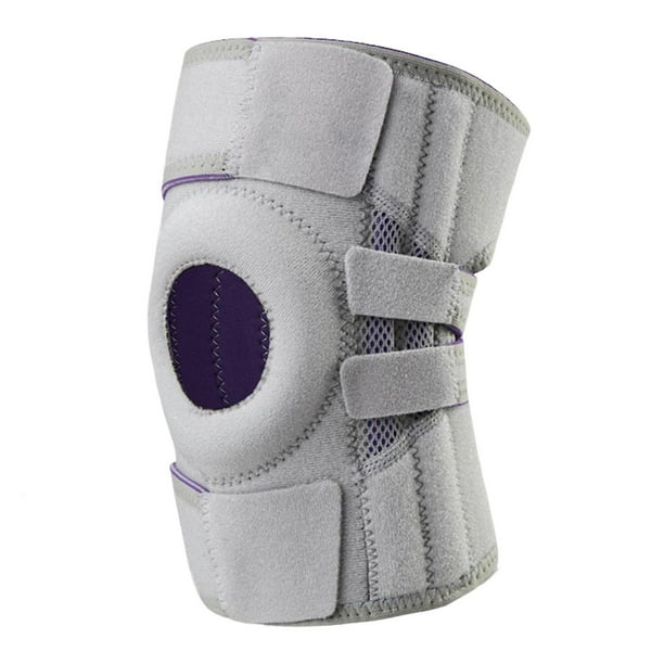 1pc rodillera almohadilla de silicona ajustable absorbente de sudor anticolisión estilo abierto protección de rodilla transpirable rodillera soporte de compresión para