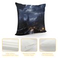 thumbnail image 4 of Sheronv City Lights Graphic Decorative Throw Pillow Cover for Home Couch Living Room Bed Sofa - 1PC 20x20in, 4 of 5