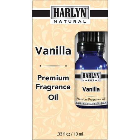 Best Vanilla Fragrance Oil 10 mL - Top Scented Perfume Oil - Premium Grade - by Harlyn - Includes FREE Cucumber Face & Body Nourishing (The Best Perfume For Mens)