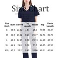 thumbnail image 3 of Women’s Scrub Jacket & Pants Set, Long Sleeve V-Neck Medical Workwear with Multi Pockets, Loose Fit Uniform for Nurses & Healthcare Workers, 3 of 4