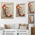 thumbnail image 4 of Designart "Stylish Fashion Heel Elegance" Fashion High Heels Floater Framed Wall Decor, 4 of 5