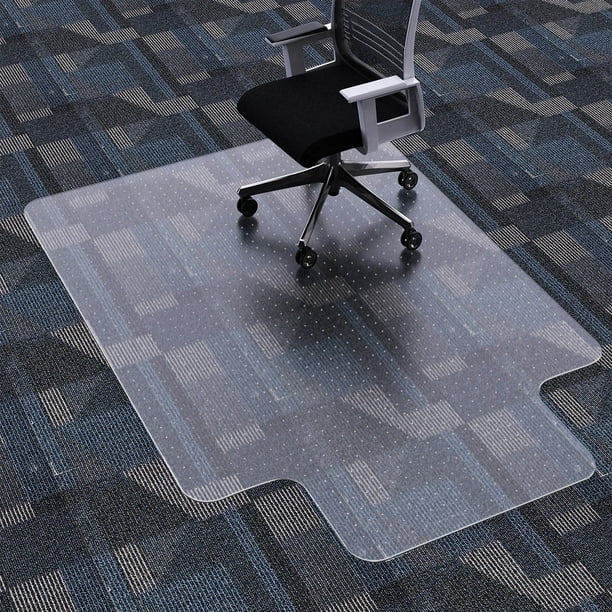 HOMEK Office Chair Mat for Low Pile Carpet 45'' x 53'' with Lip