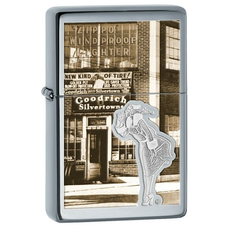 Vintage High Polish Chrome Lighter - Zippo High Polish Vintage Chrome Windy Windproof Lighter