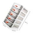 thumbnail image 4 of OULII Office Supply Storage Box Desk Organizer Simple White Storage Home Office 1Pcs, 4 of 8