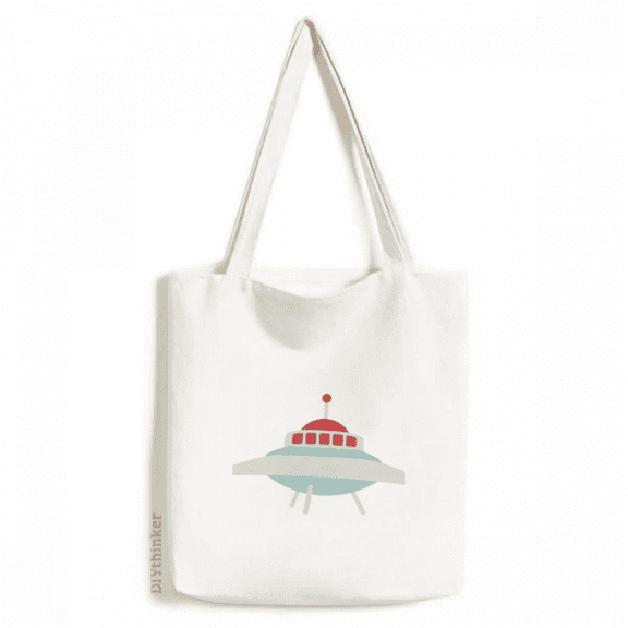 Universe And Alien UFO Art Deco Fashion Tote Canvas Bag Shopping Satchel Casual Handbag