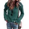 thumbnail image 2 of Suéter De Punto Casual Para Mujer, Suéter De Punto Para Mujer De Manga Larga Encantador Y Cómodo Para Mujer Para La Oficina Para Viajar ANGGREK  EE1711, 2 of 5