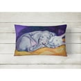 thumbnail image 2 of Carolines Treasures 7354PW1216 Weimaraner Snuggle Bunny Canvas Fabric Decorative Pillow, 12H x16W, multicolor, 2 of 3