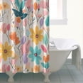 thumbnail image 2 of Pioneer Flower 84"x72" Shower Curtain,Bathroom Decorative Shower Curtains Set with 12 Hooks,Modern Waterproof Washable Shower Curtain, 2 of 4