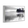 thumbnail image 4 of Stupell Industries Serene Lake Reflection Landscape Photography Gray Framed Art Print Wall Art, 24 x 16, 4 of 10
