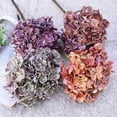 thumbnail image 2 of Hydrangea Silk Flowers Plant, Indoor Home Decoration, Outdoor Plant, Wedding, Centerpieces, Bouquets, Artificial Hydrangeas Bush, 2 of 8