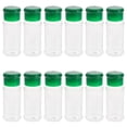 thumbnail image 3 of NICEXMAS 12Pcs Green Plastic Pepper Shakers with Removable Lid for Coarse Spices, 3 of 8